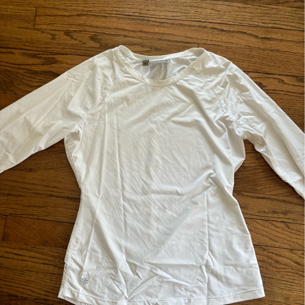 White athleta long sleeve